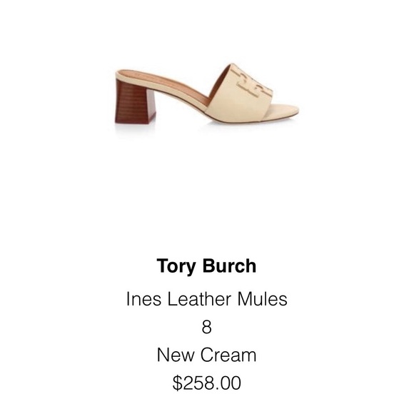 Size 8 amazing condition Tory Burch mules. - Picture 3 of 6